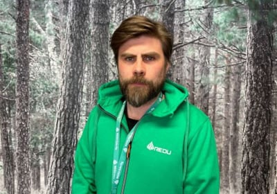 REDU Edu Oy:n vihreän siirtymän asiantuntija Teemu Saralampi. REDU Edu Oy:n vihreän siirtymän asiantuntija Teemu Saralampi.